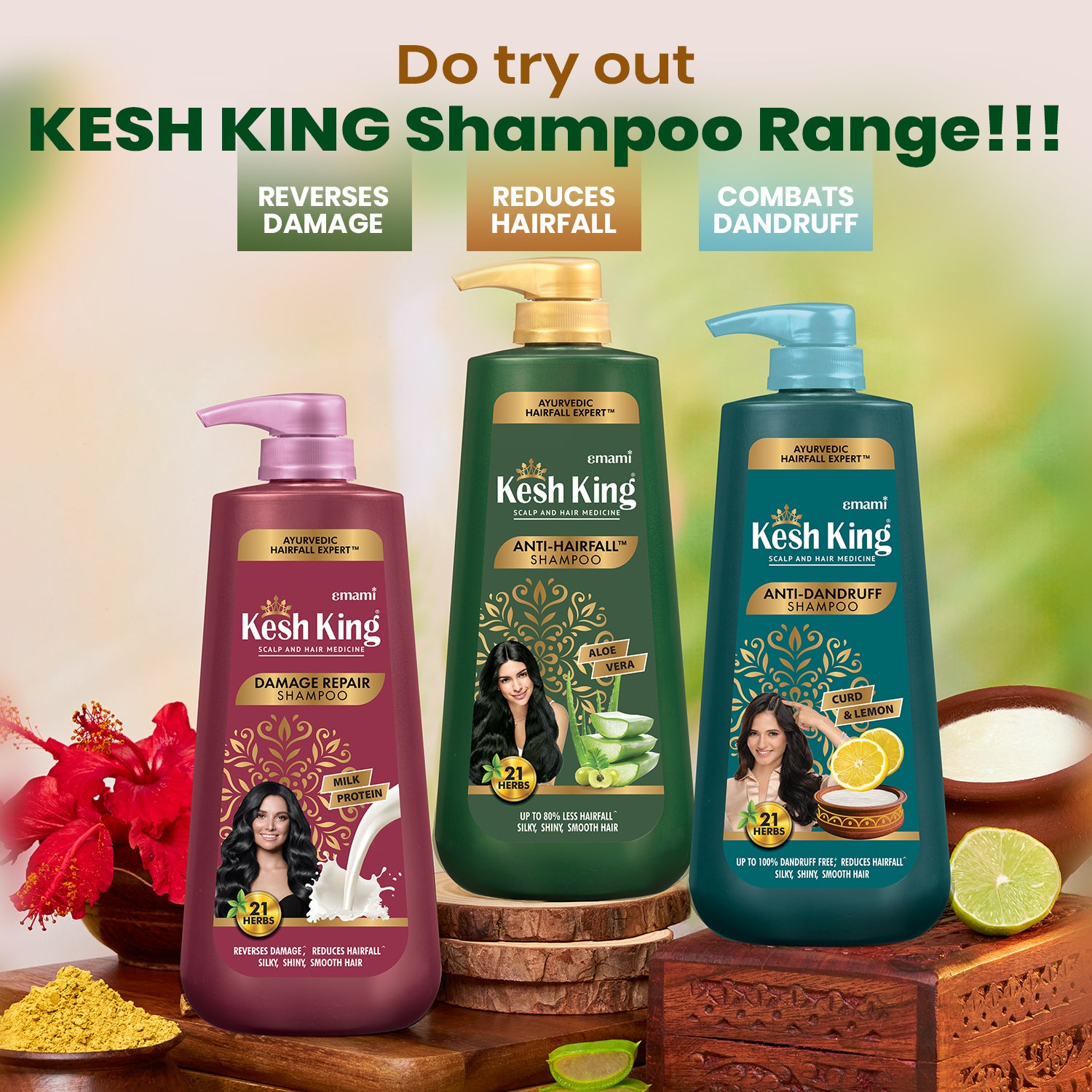 Kesh King Ayurvedic Anti Hair Fall Shampoo 600ml