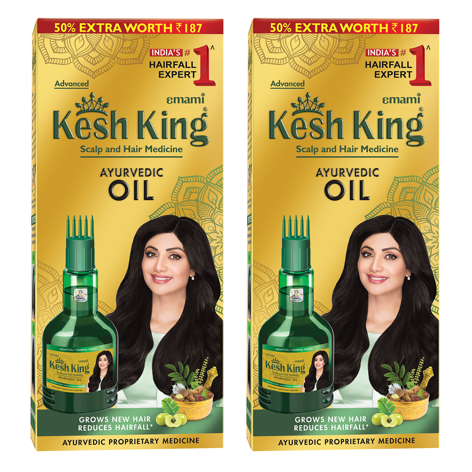 Kesh King Ayurvedic Medicinal Oil 300ml (Pack of 2)