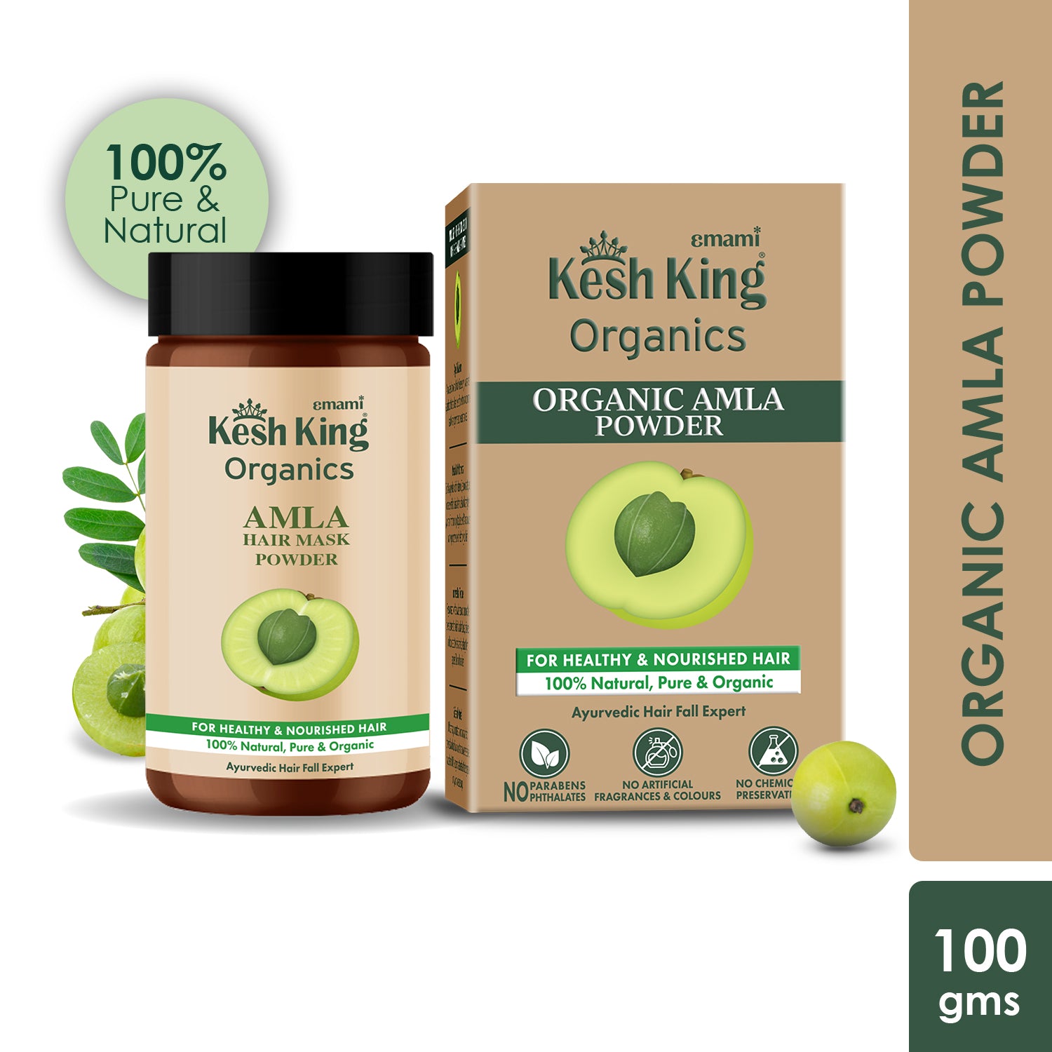 Kesh King Organics Organic Amla Powder 100g