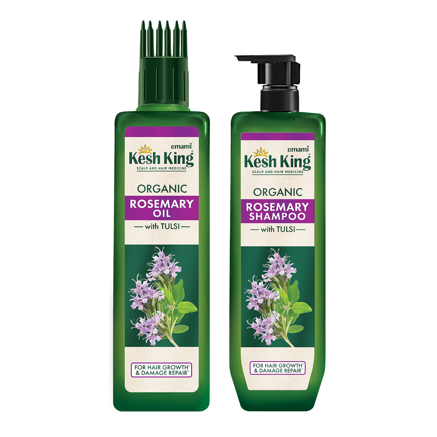 Kesh King Organic Rosemary Oil Shampoo Combo