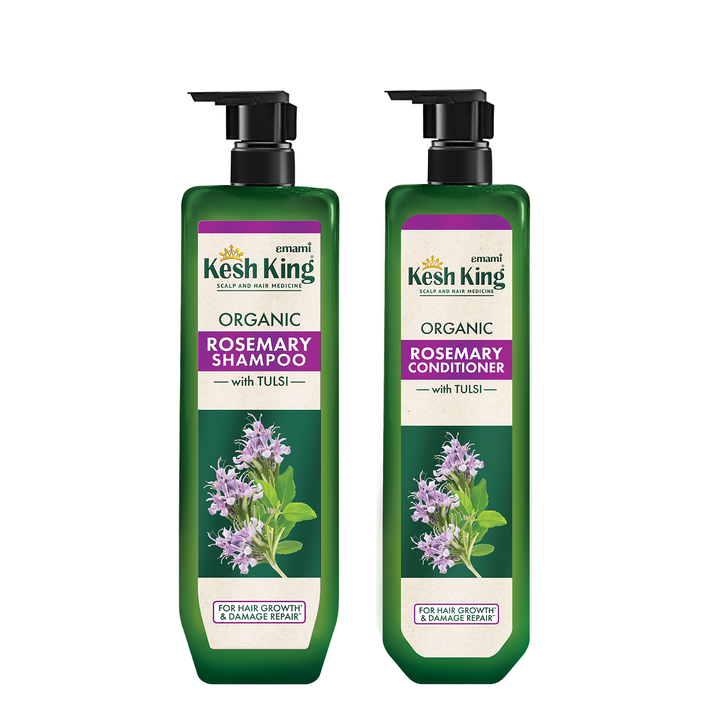 Kesh King Organic Rosemary Shampoo Conditioner Combo