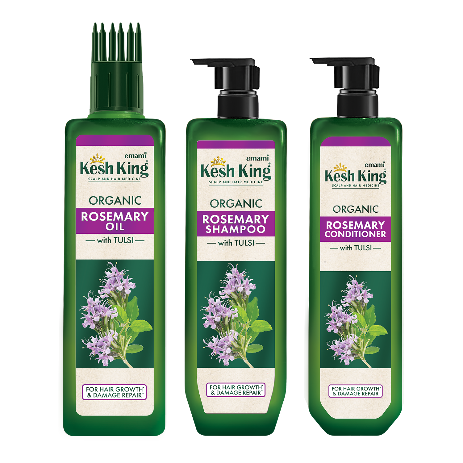 Kesh King Organic Rosemary Oil Shampoo Conditioner Combo