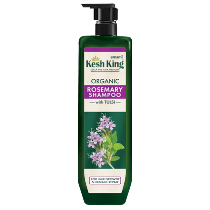 Kesh King Organic Rosemary Shampoo with Tulsi, anti hairfall shampoo for regular use, 300ml