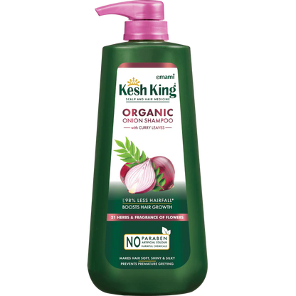 Kesh King Organic Onion Shampoo With Curry Leaves - 600ML