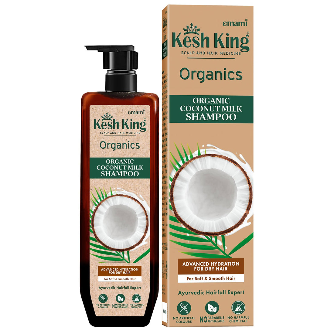 Kesh King Organics - Organic Coconut Milk Shampoo for Advanced Hydration