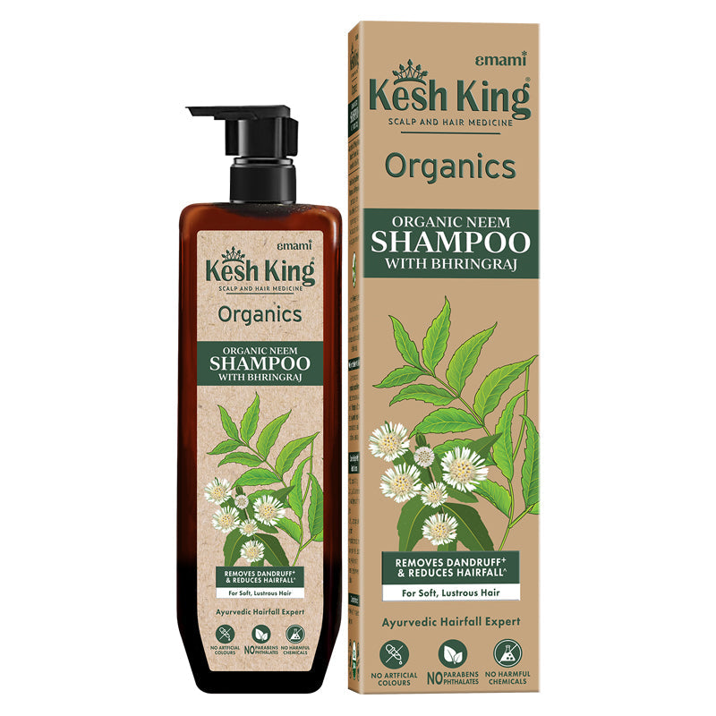 Kesh King Organics - Organic Neem &amp; Bhringraj Anti Dandruff Shampoo